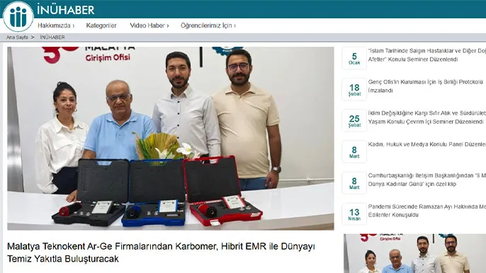 Malatya Teknokent Ar-Ge Firmalarından Karbomer, Hibrit EMR ile Dünyayı Temiz Yakıtla Buluşturacak